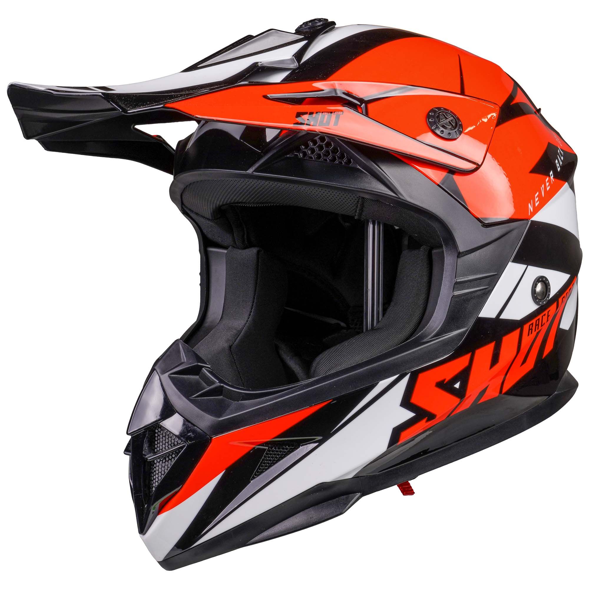 Shot Pulse Revenge Gloss Motocross MX Enduro Motorcycle Helmet - Picture 25 of 41
