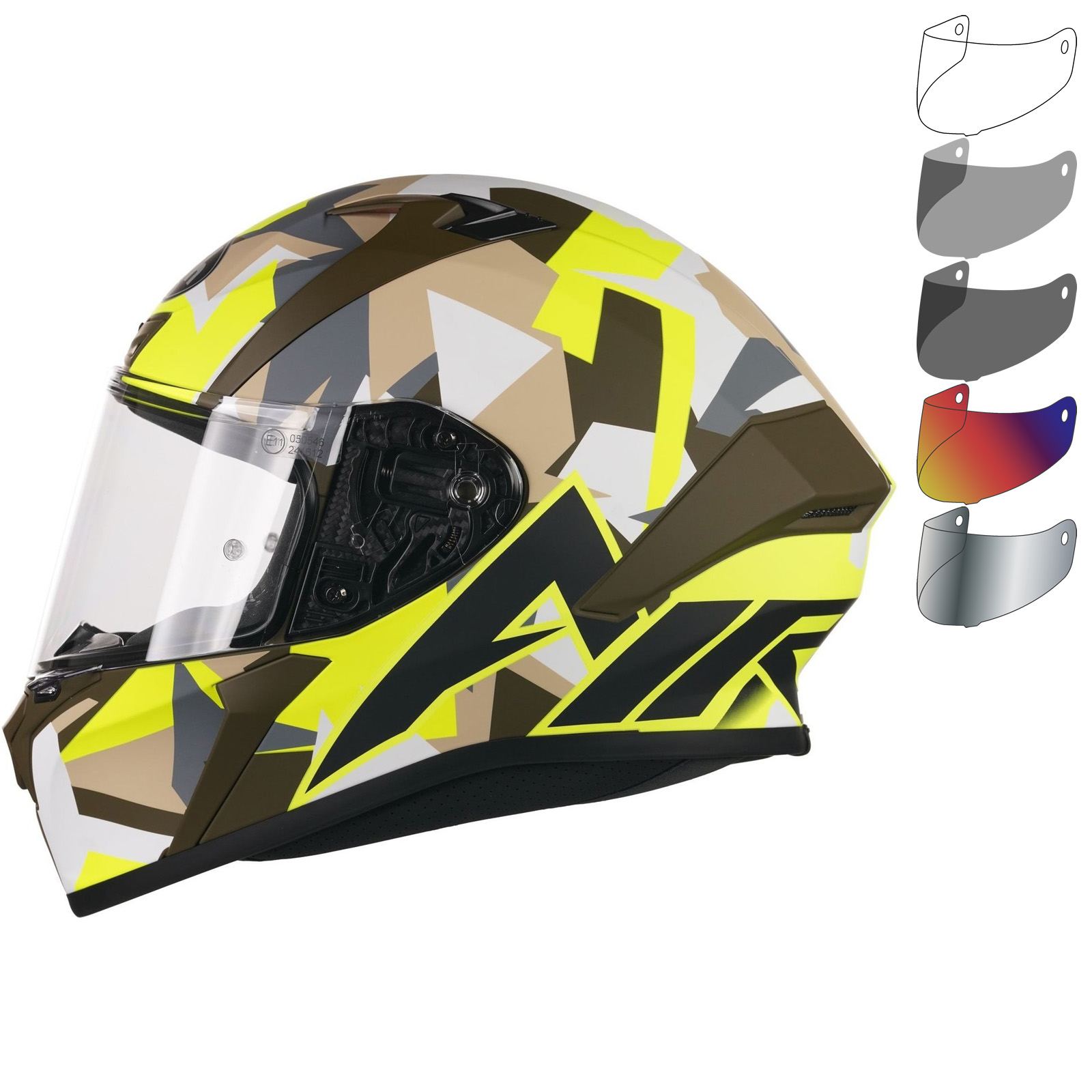 Airoh Valor Army Motorcycle Helmet & Visor New Arrivals
