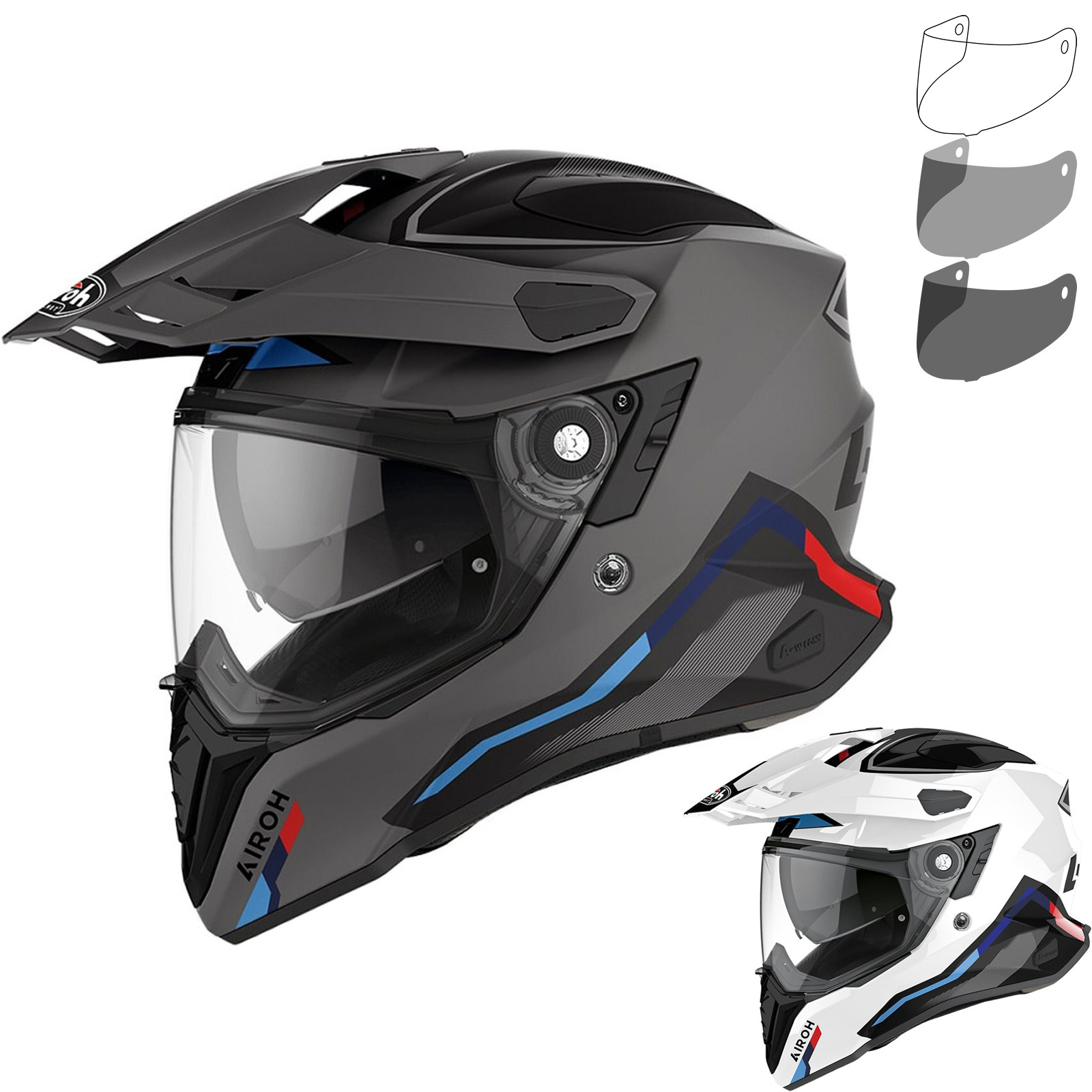 Airoh Commander Factor Dual Sport Helmet & Visor New Arrivals