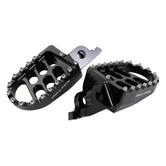 BikeTek Wide Foot Pegs - Honda CR 125/250 2002-07, CRF250R 2004-2021 - Black