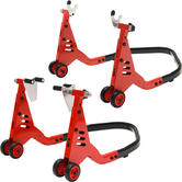 Black Pro Range Oval Tube Front (B5396) & Rear (B5397) Paddock Stand With Bobbin Hook Adaptors