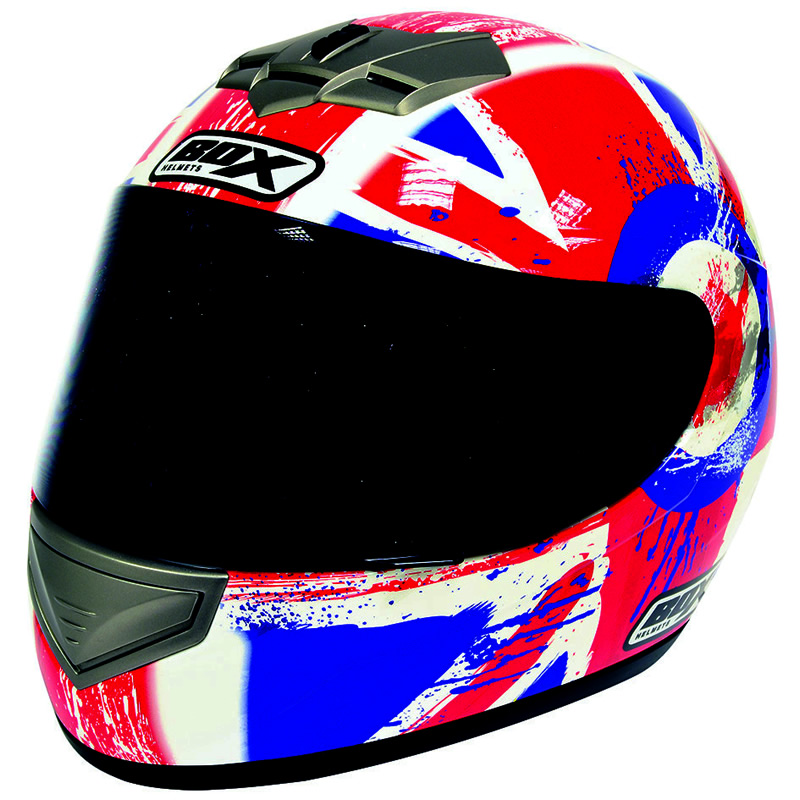 Box BX1 Union Jack Motorcycle Helmet Full Face Helmets