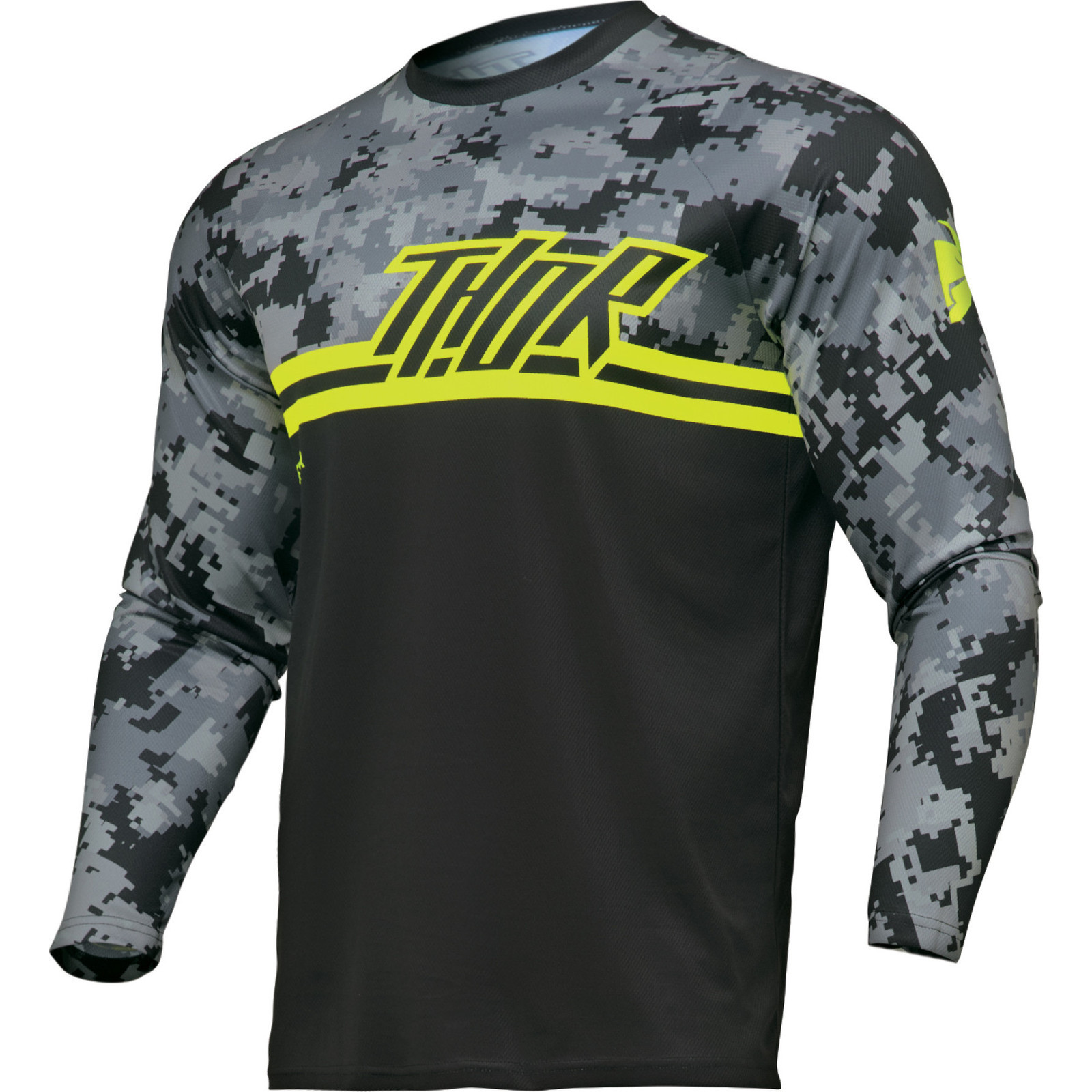 Thor Sector Digi 2024 Maglietta Motocross Enduro Camicia MX Racewear Umidità Wicking - Foto 11 di 30