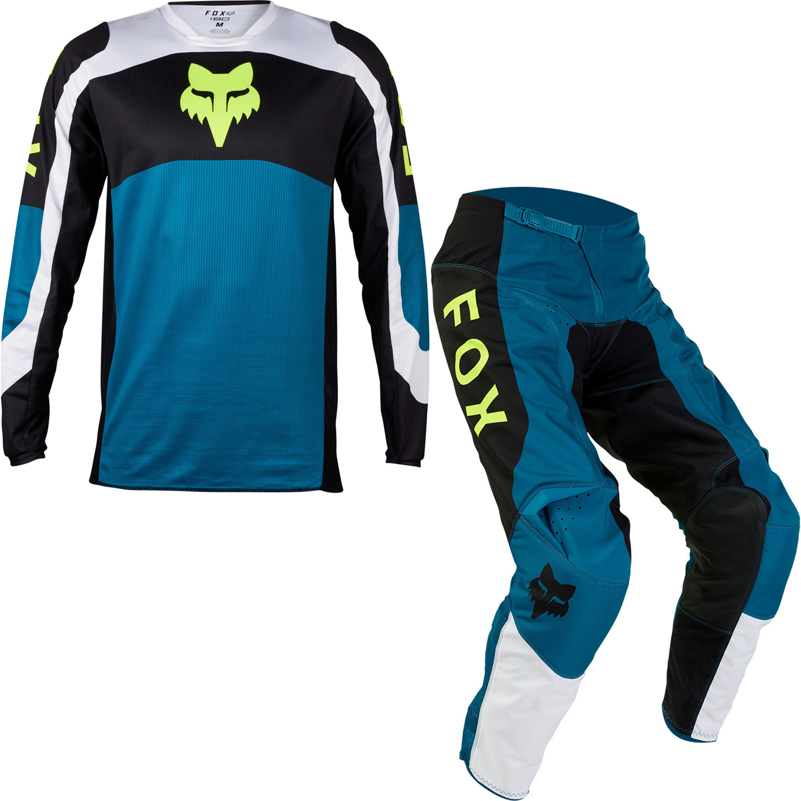 Fox Racing 2024 180 Nitro Motocross Jersey & Pants Maui Blue Kit New