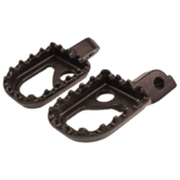 Raceline Universal 60mm Wide Aluminium Trials Footpegs - Black