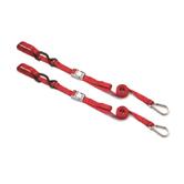 Raceline Tie Down Straps With Extra Loop  Snap Hooks - Red