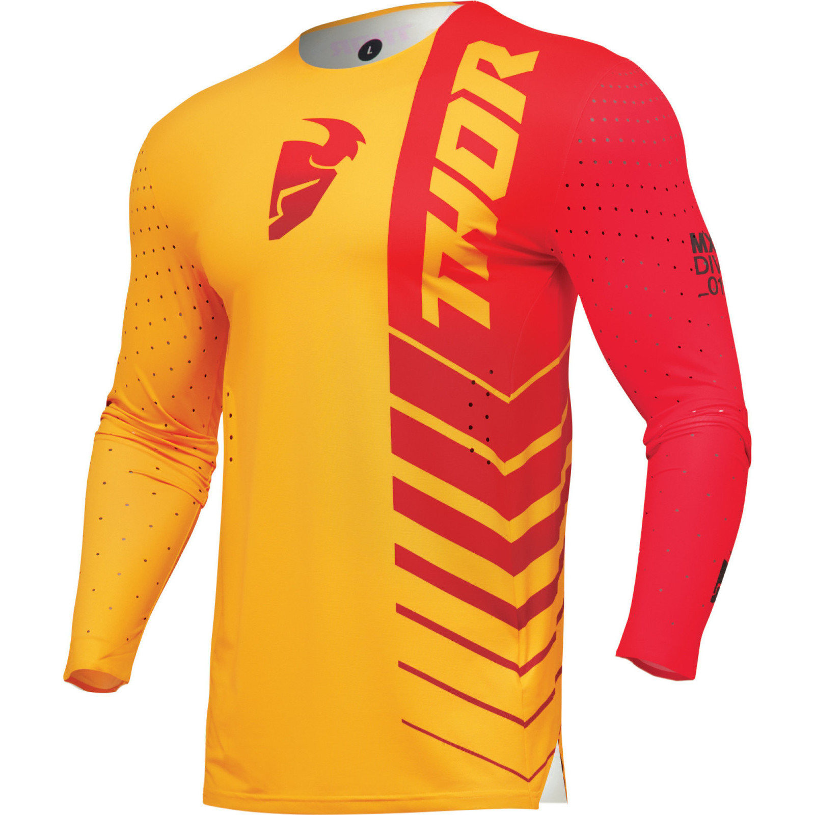 Thor Prime Analog 2024 Motocross Jersey & Pants Lemon Red Kit - New ...