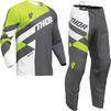 Thor Sector Checker 2024 Youth Motocross Jersey & Pants Charcoal Acid Kit