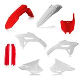 Acerbis Full Plastics Kit - Honda CRF250R 2022-23, CRF450R 2021-23 - Red/White