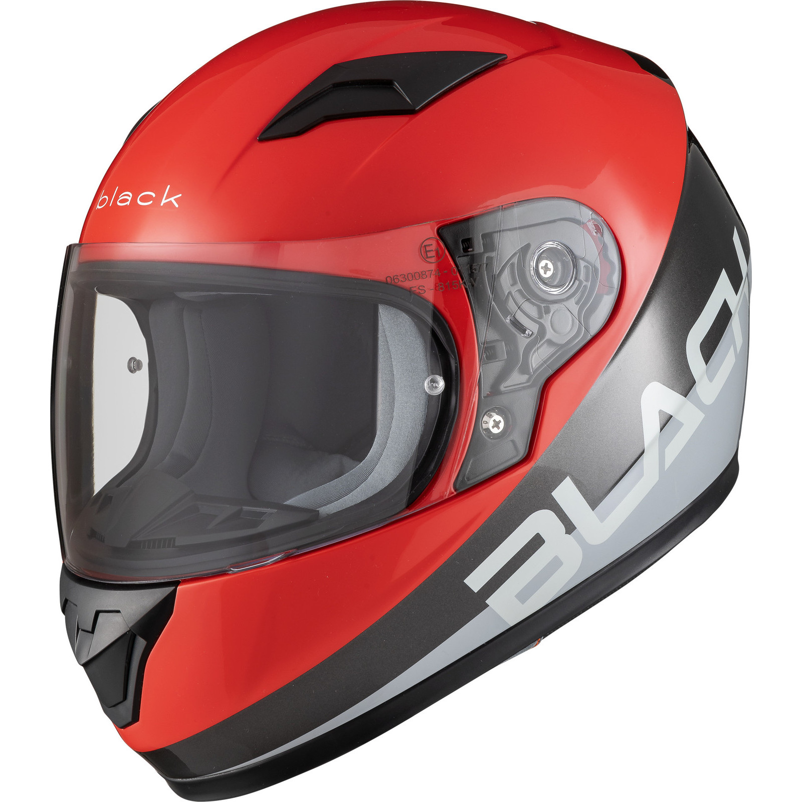 Black FastTrack ACU Gold Approved Kids Full Face Motorcycle Helmet - Picture 14 of 18