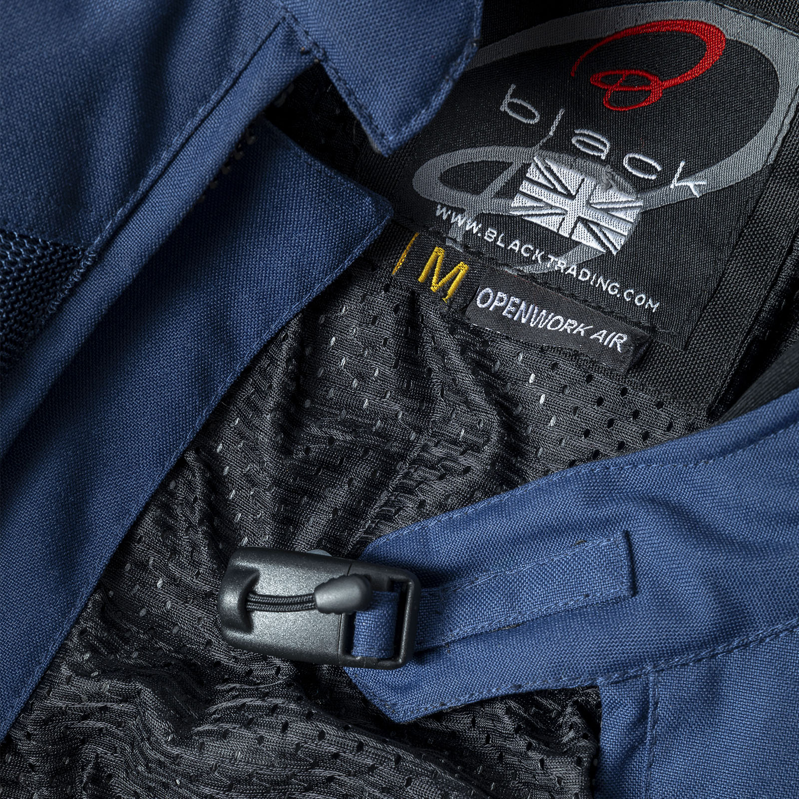 Openwork Air Motorcycle Jacket by Black Class AA CE Certified - Picture 46 of 48