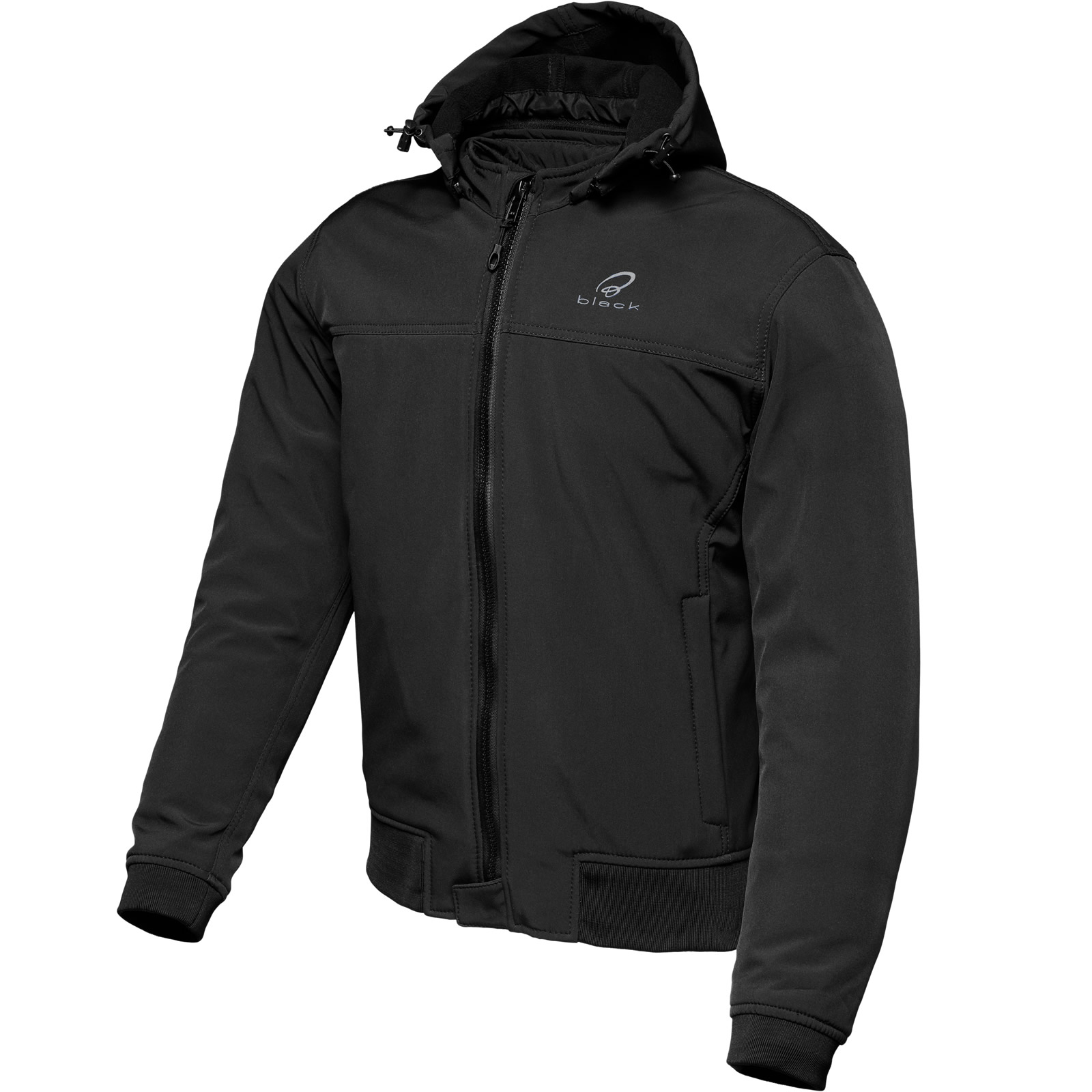 Premium Soft Shell Motorcycle Hoodie by Black For Motorbike Riding - Picture 1 of 24