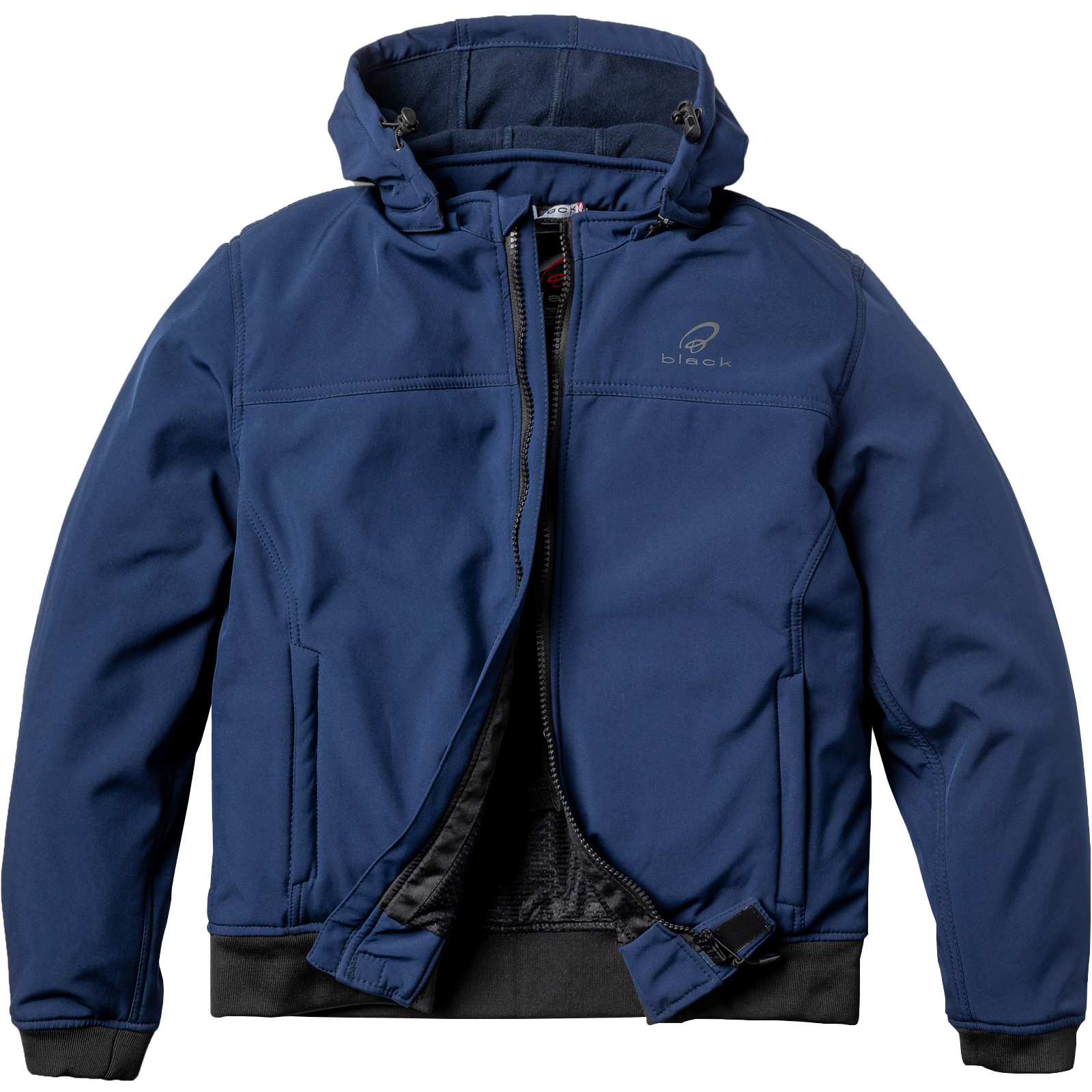 Premium Soft Shell Motorcycle Hoodie by Black For Motorbike Riding - Picture 16 of 24