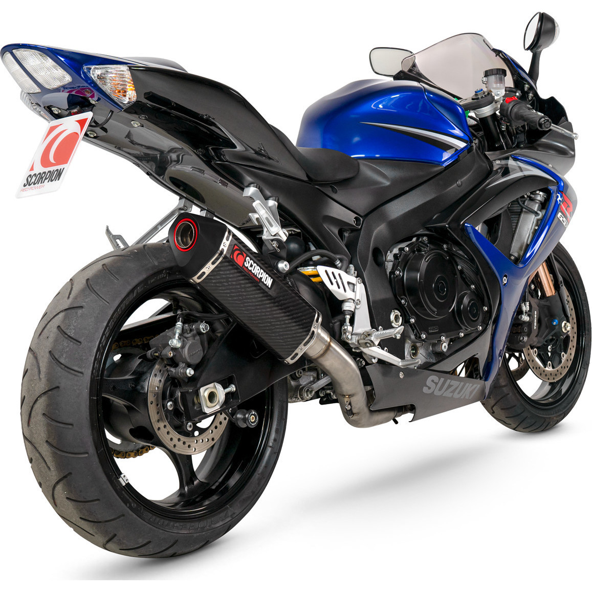 Scorpion Serket Parallel Carbon Fibre Slip-On Exhaust for Suzuki GSX ...