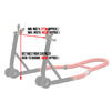 Black Pro Range Rear Paddock Stand (B5072 with Bobbin Hooks) Thumbnail 3