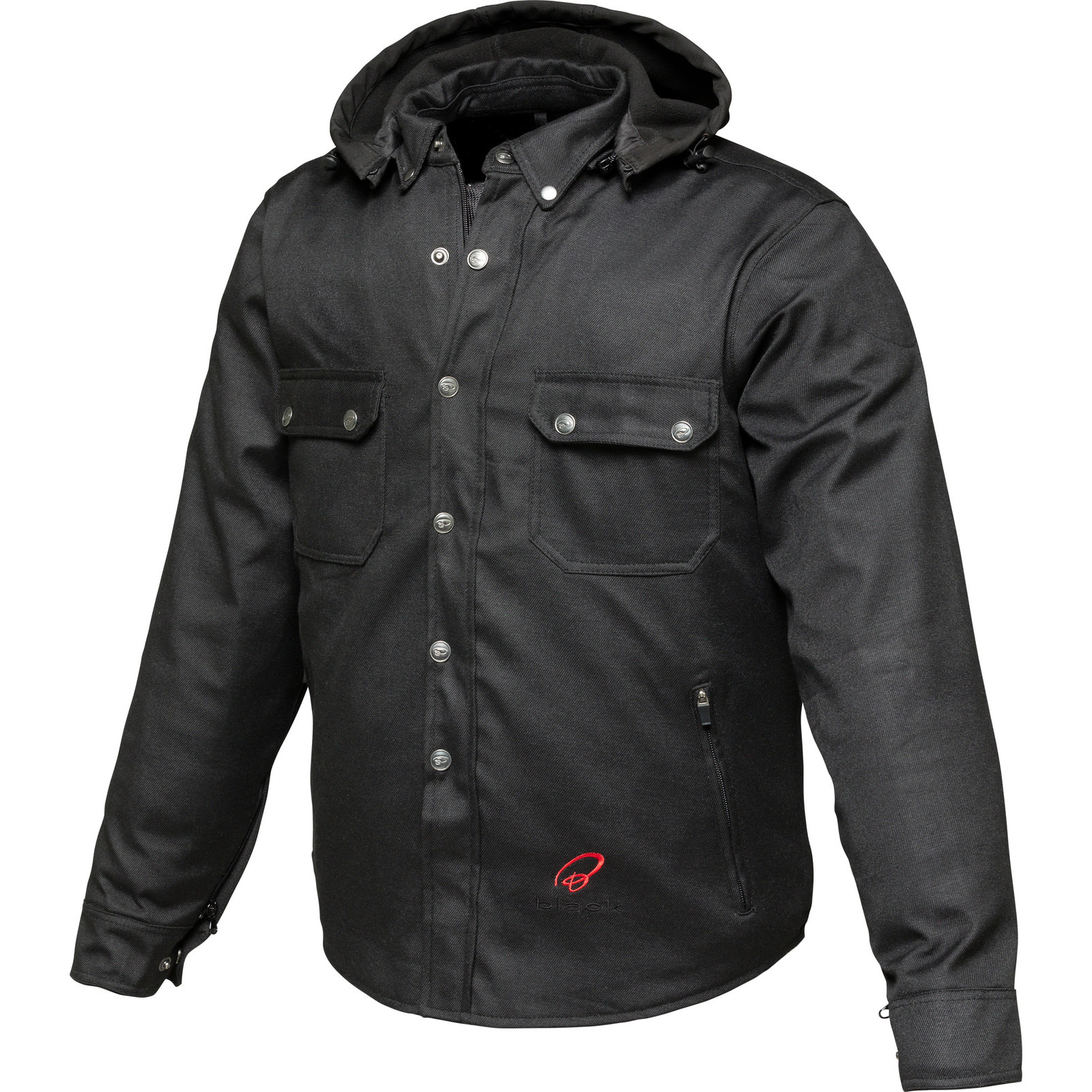 Forge CE Class AA Rated Armoured Motorcycle Shirt by Black - Picture 25 of 60