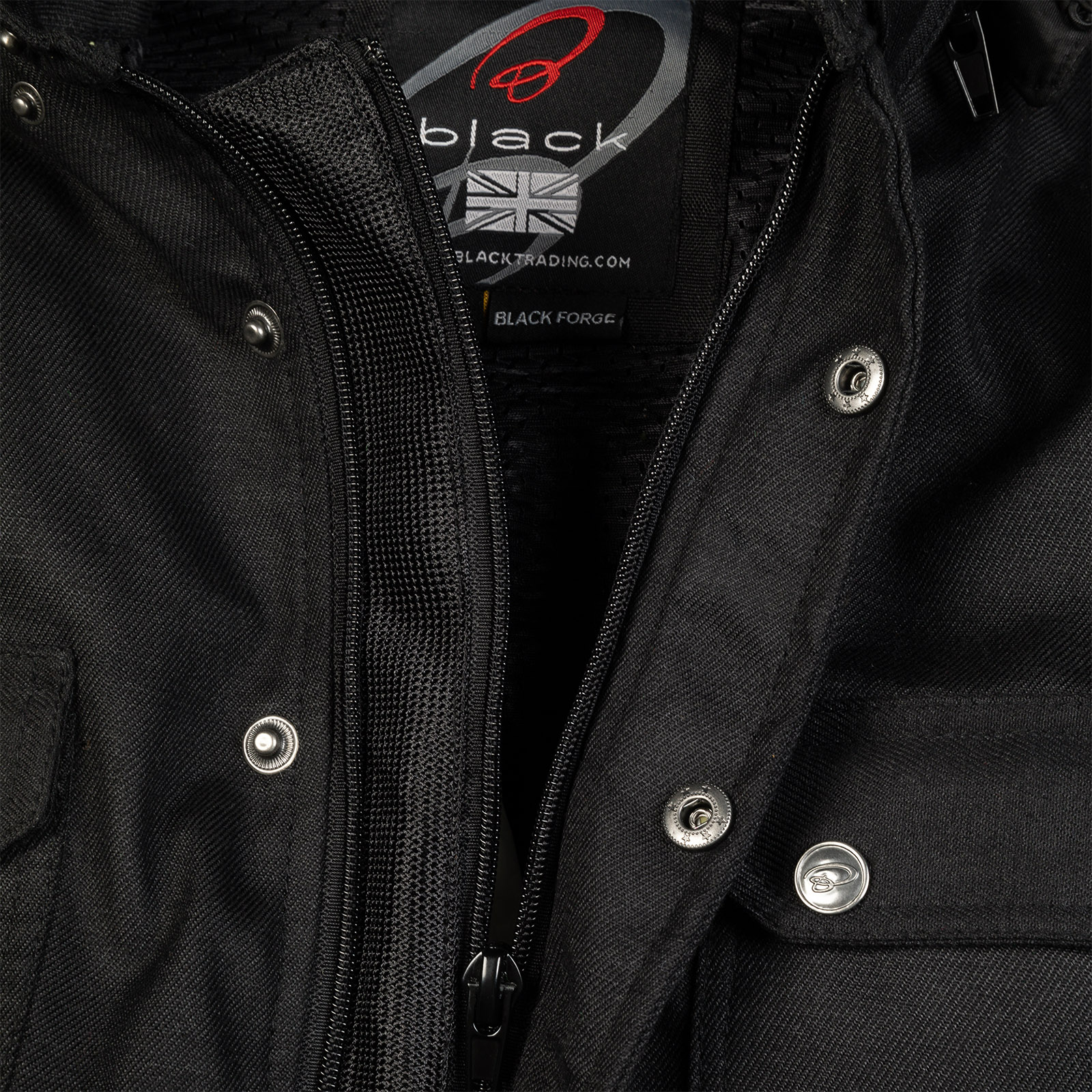 Forge CE Class AA Rated Armoured Motorcycle Shirt by Black - Picture 31 of 60