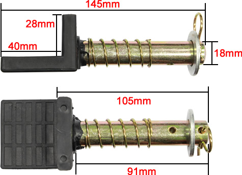 Black™ Pro Range Paddock Stand Adaptor Dimensions