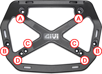 Different fitting scenarios of the Givi S150