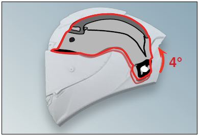 Shoei X-Spirit 3 Helmet Adjustable Crown Pad