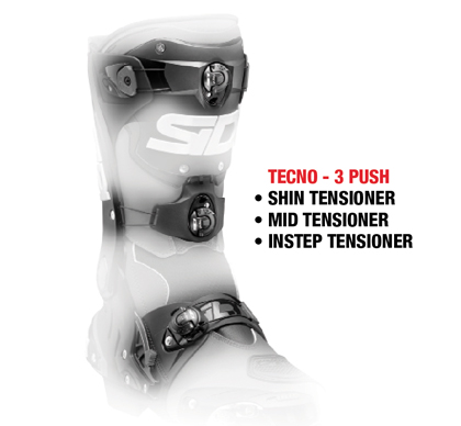 Sidi TECNO-3 Push Tensioner Closure System