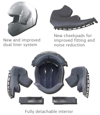 shoei XR-1100 Helmet Comfort image