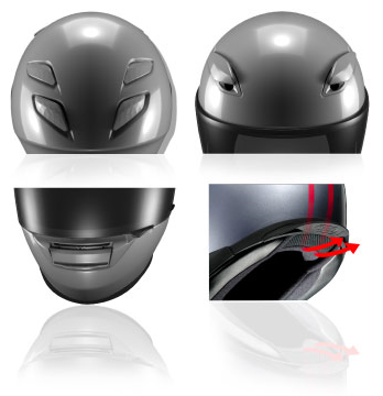 shoei XR-1100 Helmet Ventilation image