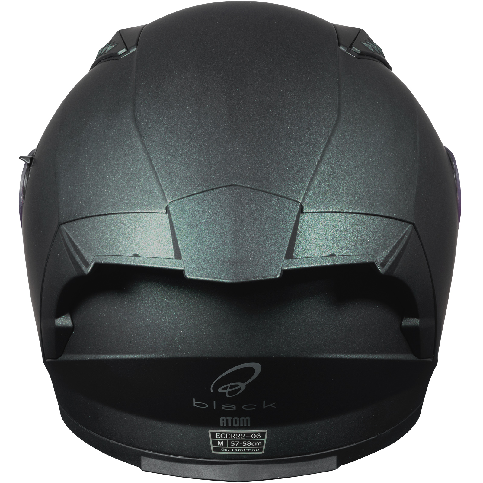 Atom Full Face Motorcycle Helmet by Black With Sun Viosr ECE R22.06 Approved - Picture 36 of 43