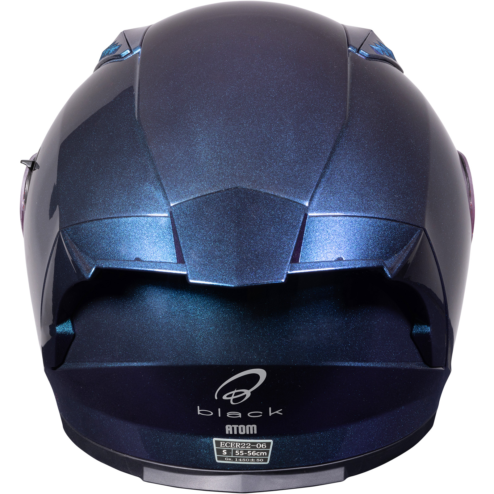 Atom Full Face Motorcycle Helmet by Black With Sun Viosr ECE R22.06 Approved - Picture 24 of 43