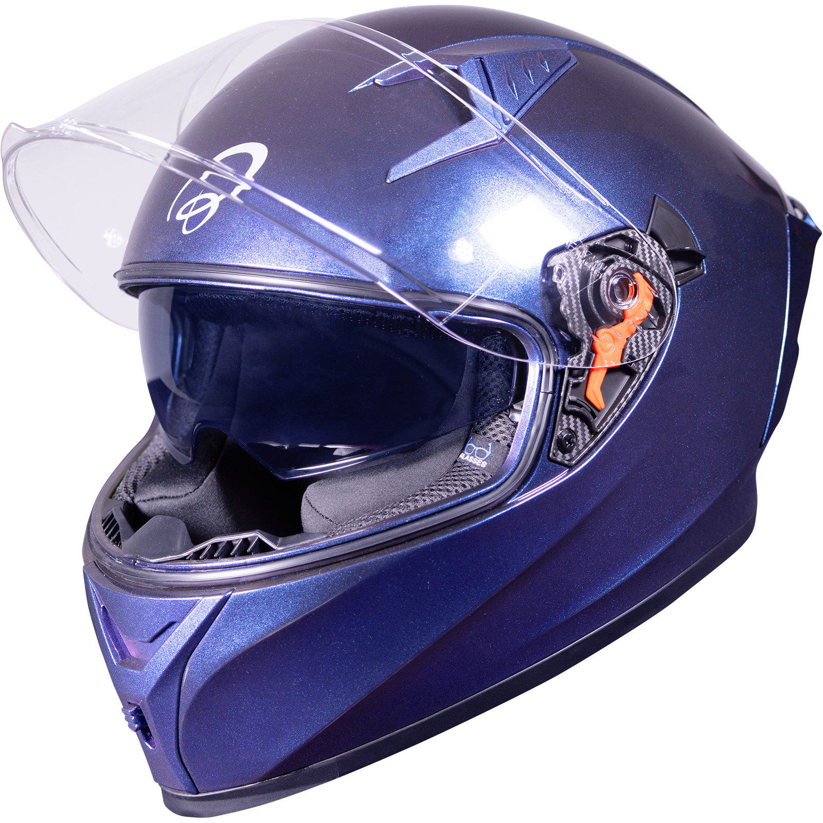 Atom Full Face Motorcycle Helmet by Black With Sun Viosr ECE R22.06 Approved - Picture 28 of 43