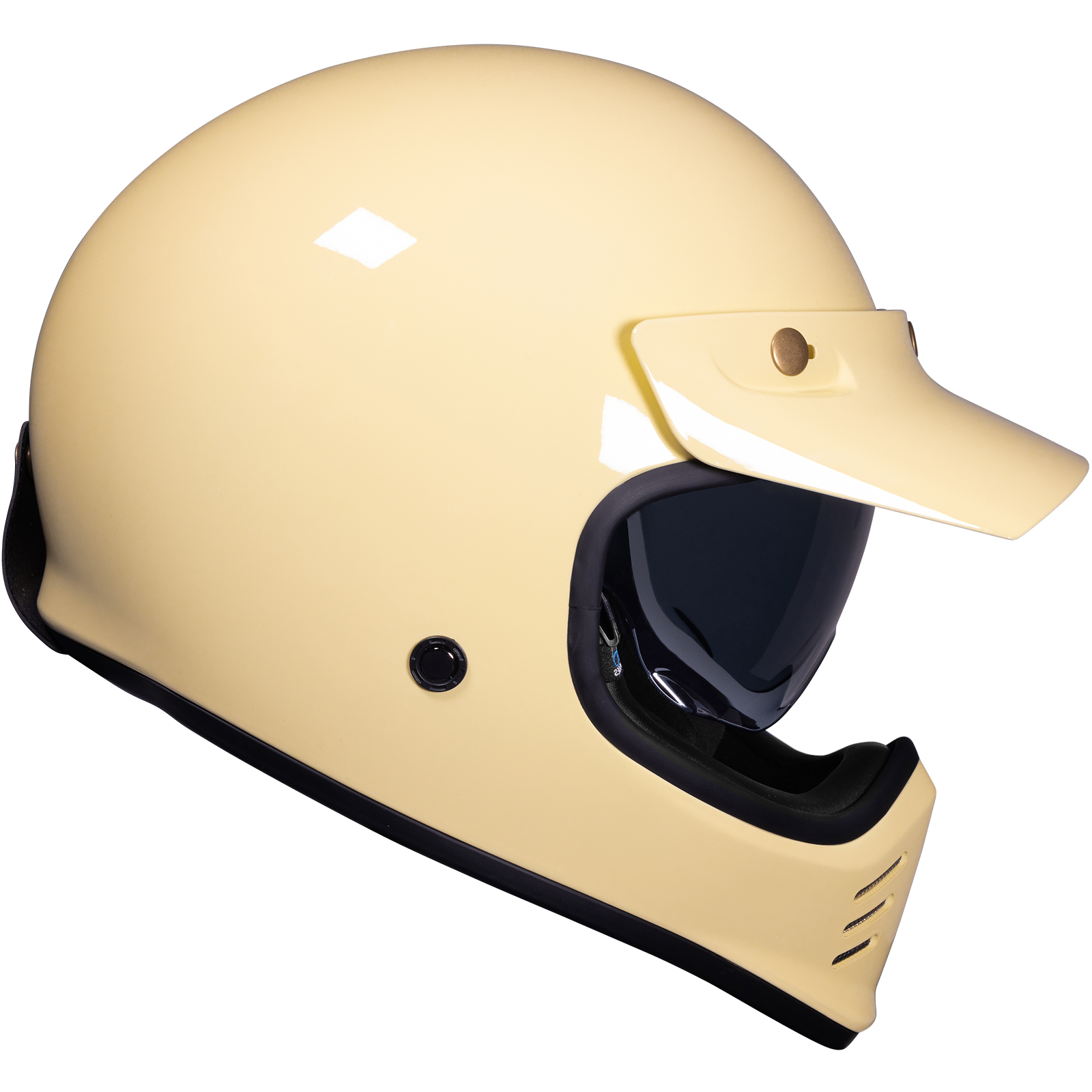 Royale II Retro Motorcycle Helmet by Black With Sun Visor ECE R22.06 Approved - Picture 27 of 72