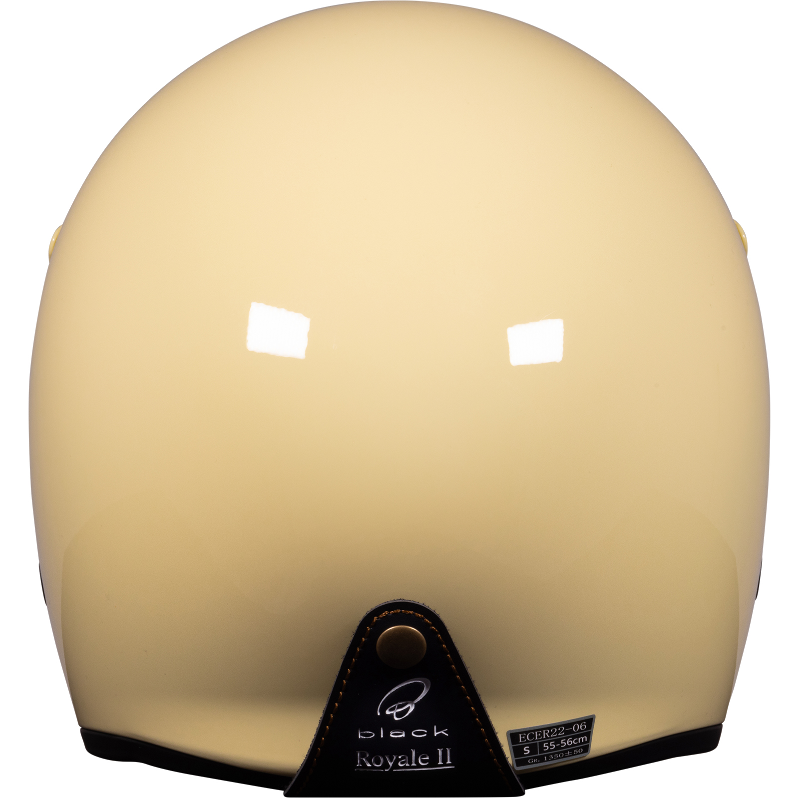 Royale II Retro Motorcycle Helmet by Black With Sun Visor ECE R22.06 Approved - Picture 29 of 72