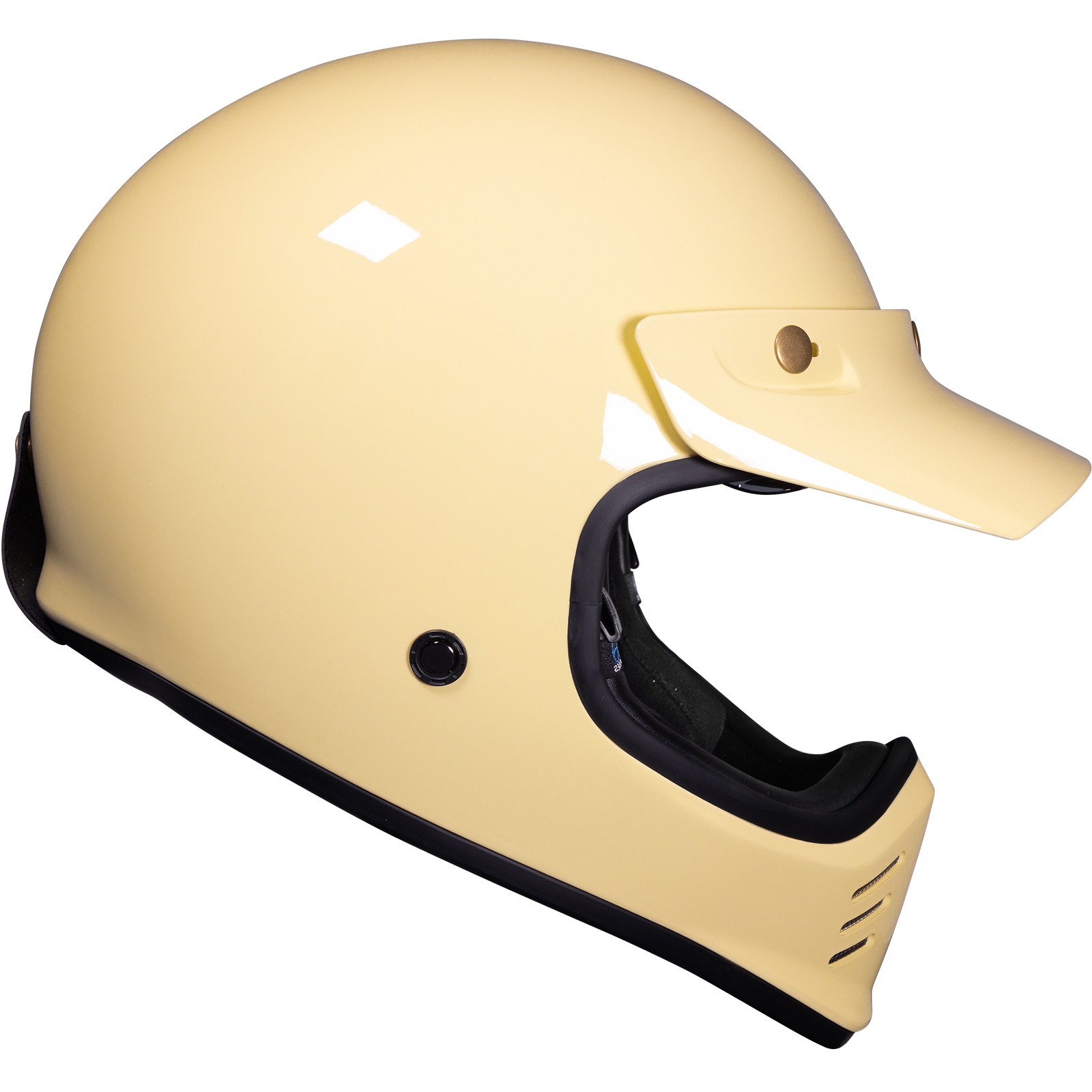Royale II Retro Motorcycle Helmet by Black With Sun Visor ECE R22.06 Approved - Picture 33 of 72