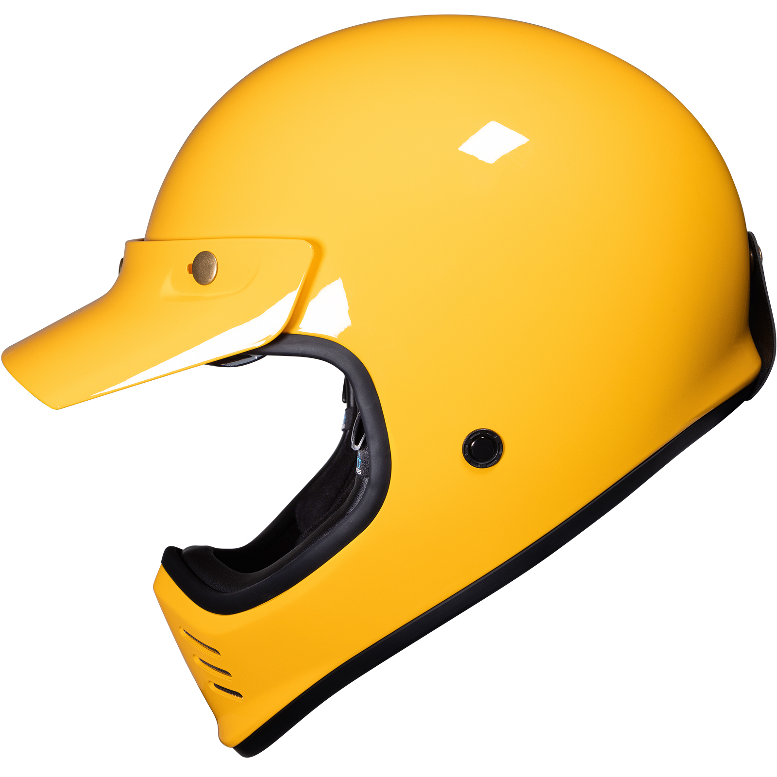 Royale II Retro Motorcycle Helmet by Black With Sun Visor ECE R22.06 Approved - Picture 38 of 72