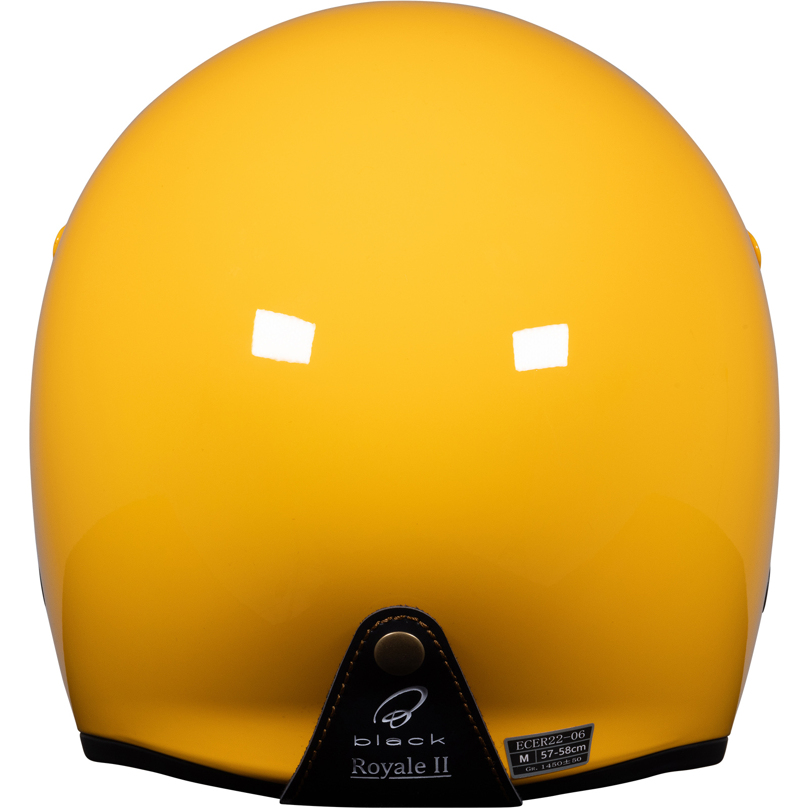 Royale II Retro Motorcycle Helmet by Black With Sun Visor ECE R22.06 Approved - Picture 41 of 72