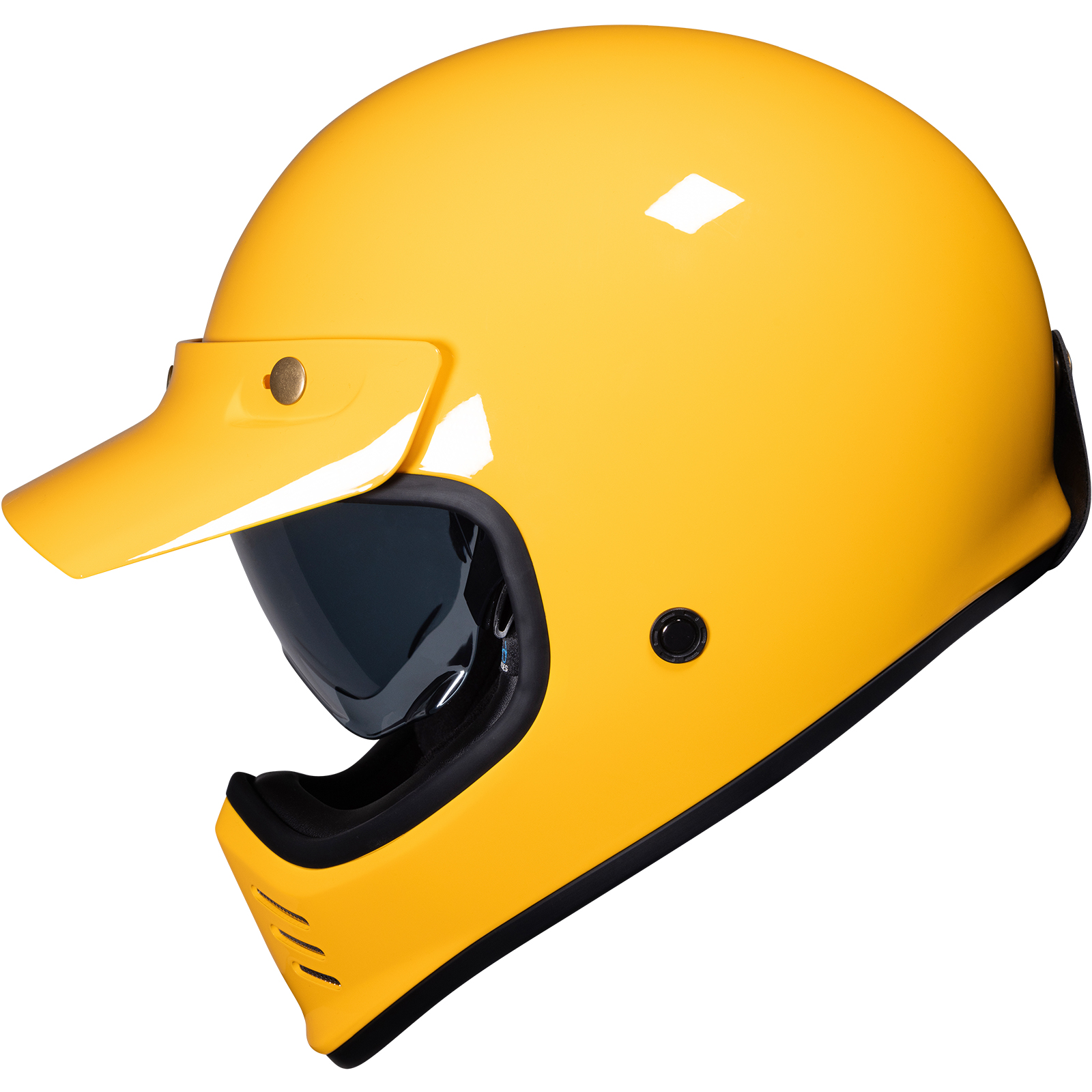 Royale II Retro Motorcycle Helmet by Black With Sun Visor ECE R22.06 Approved - Picture 44 of 72