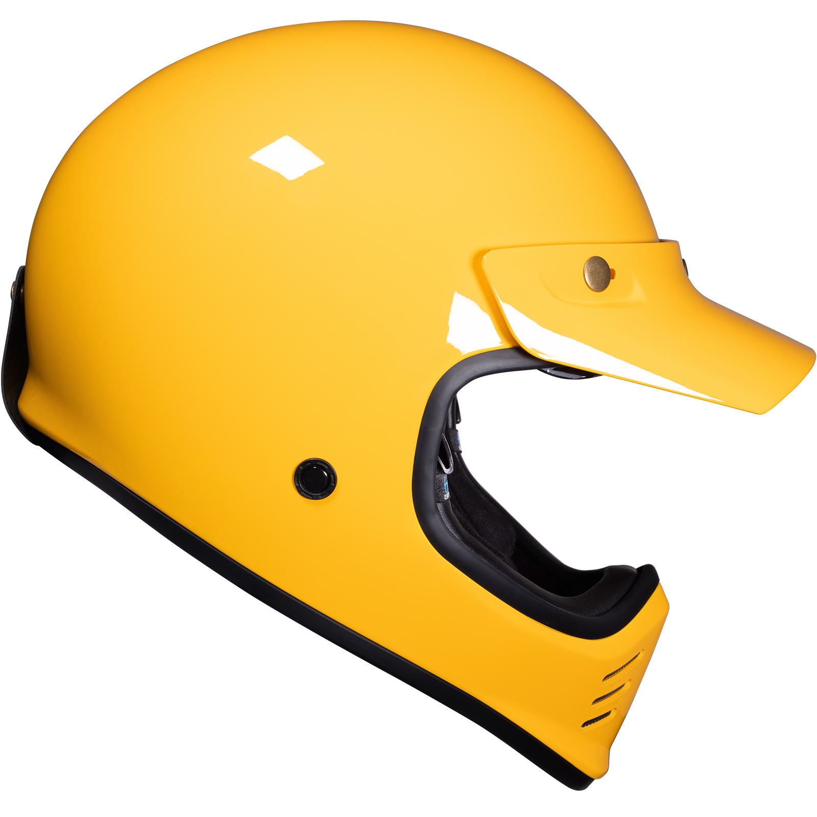 Royale II Retro Motorcycle Helmet by Black With Sun Visor ECE R22.06 Approved - Picture 45 of 72