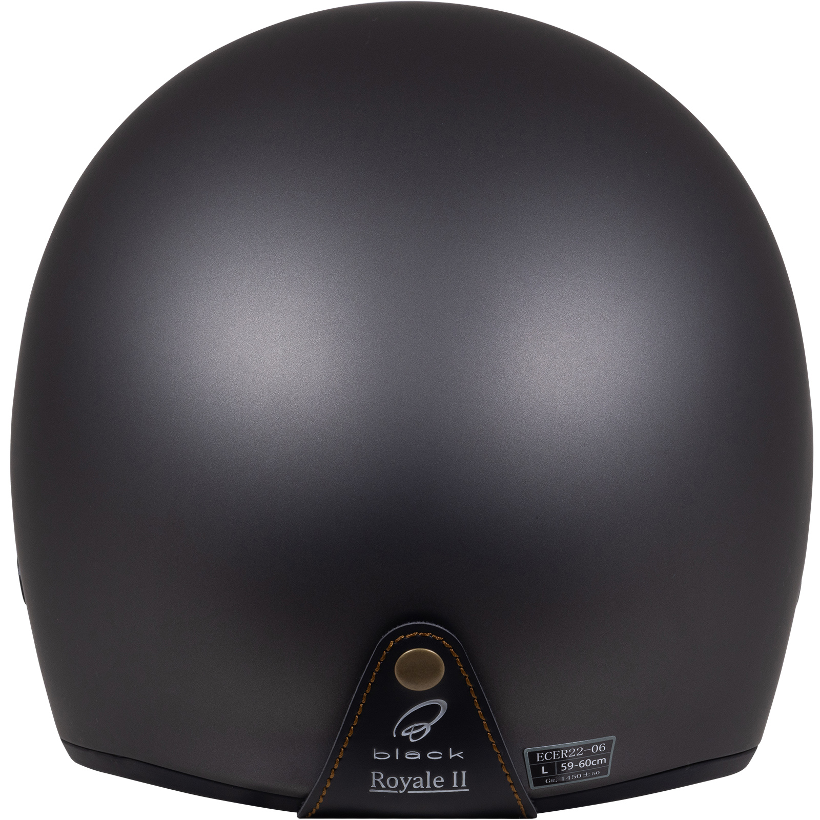Royale II Retro Motorcycle Helmet by Black With Sun Visor ECE R22.06 Approved - Picture 65 of 72