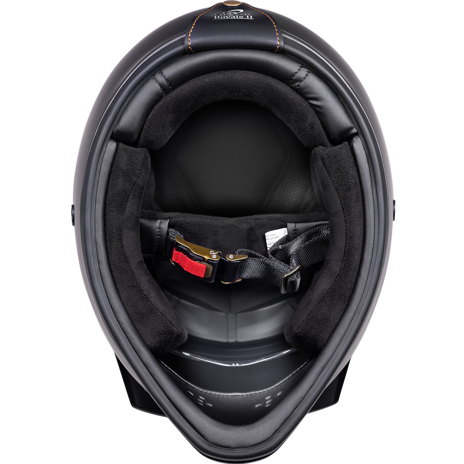 Royale II Retro Motorcycle Helmet by Black With Sun Visor ECE R22.06 Approved - Picture 66 of 72