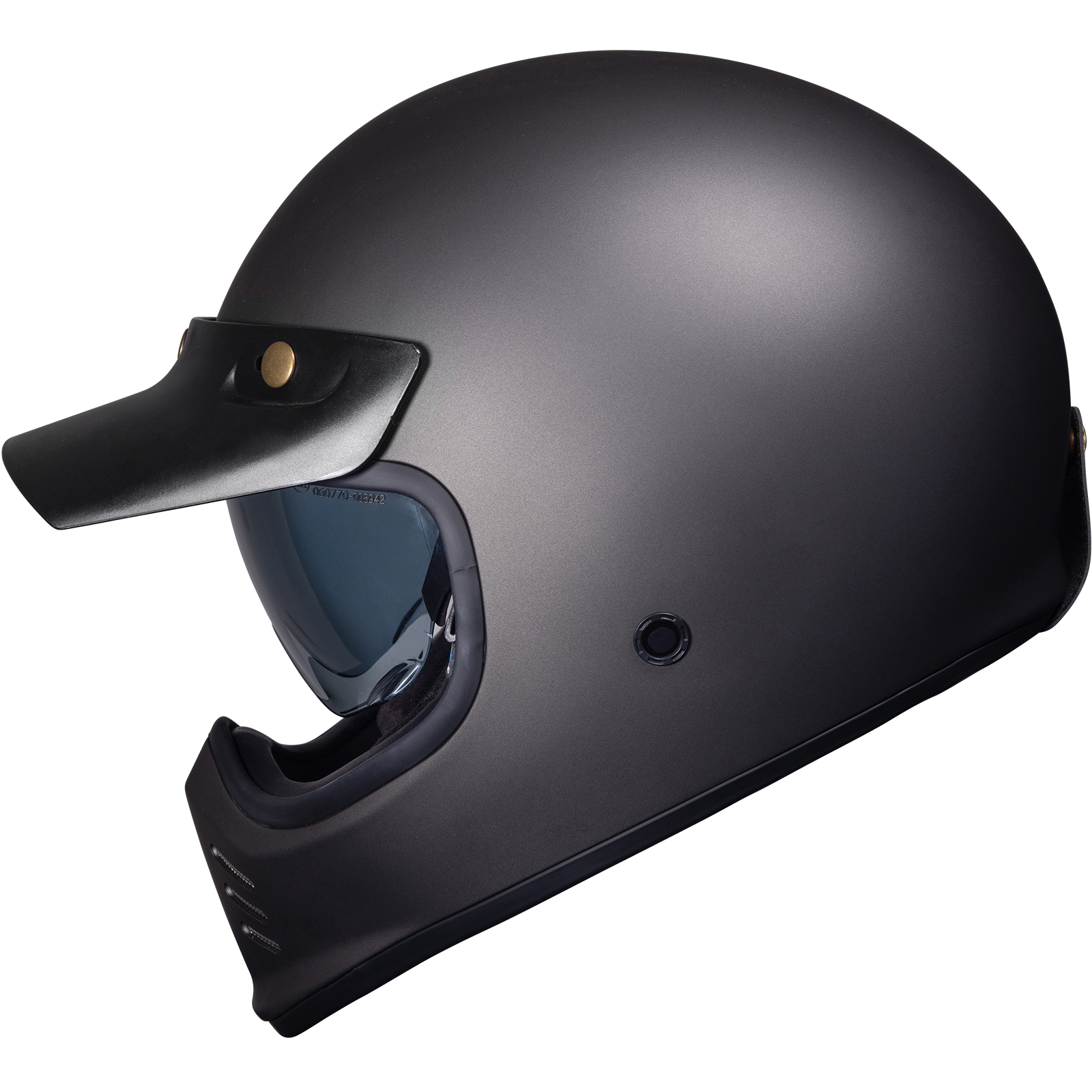 Royale II Retro Motorcycle Helmet by Black With Sun Visor ECE R22.06 Approved - Picture 68 of 72