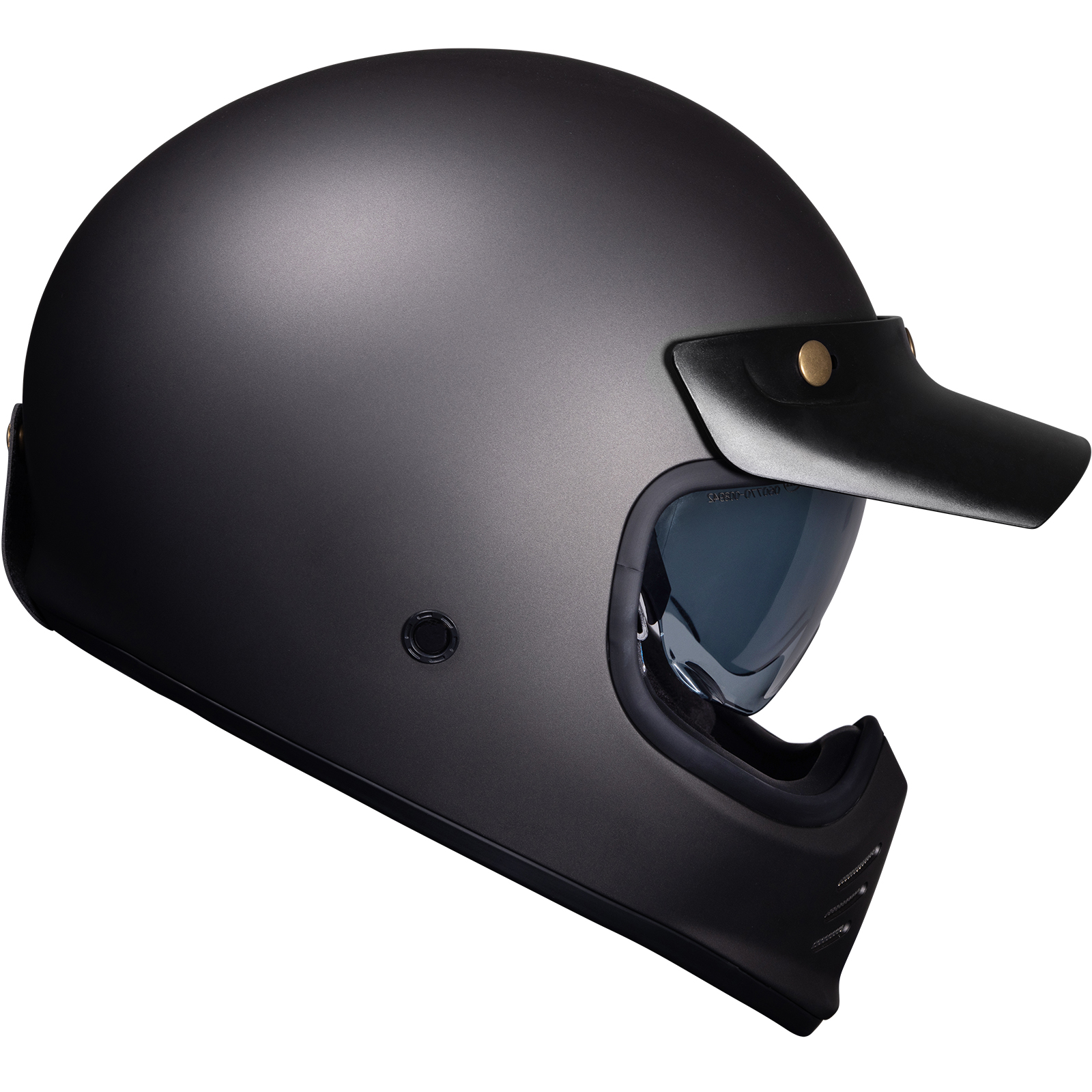 Royale II Retro Motorcycle Helmet by Black With Sun Visor ECE R22.06 Approved - Picture 72 of 72