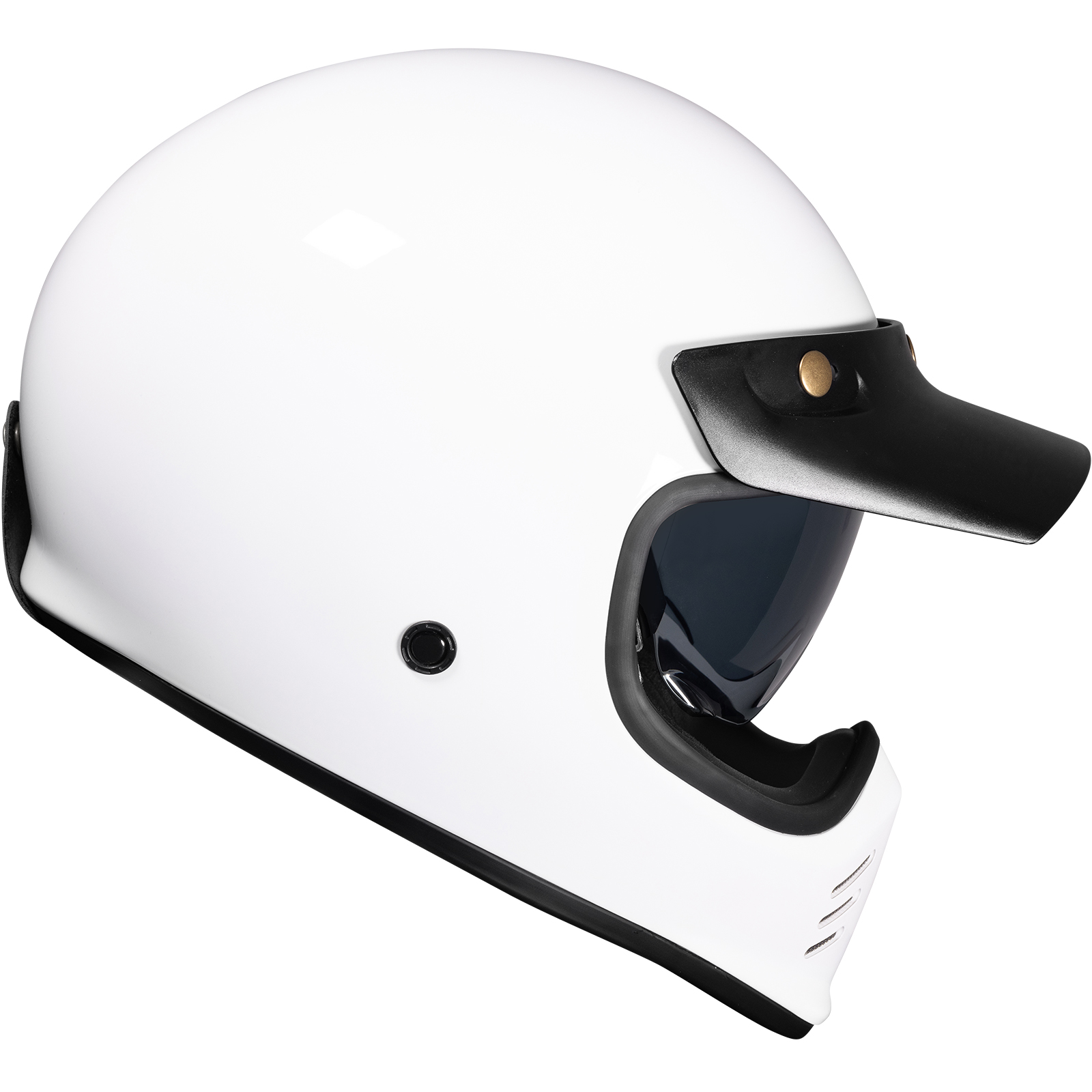 Royale II Retro Motorcycle Helmet by Black With Sun Visor ECE R22.06 Approved - Picture 51 of 72