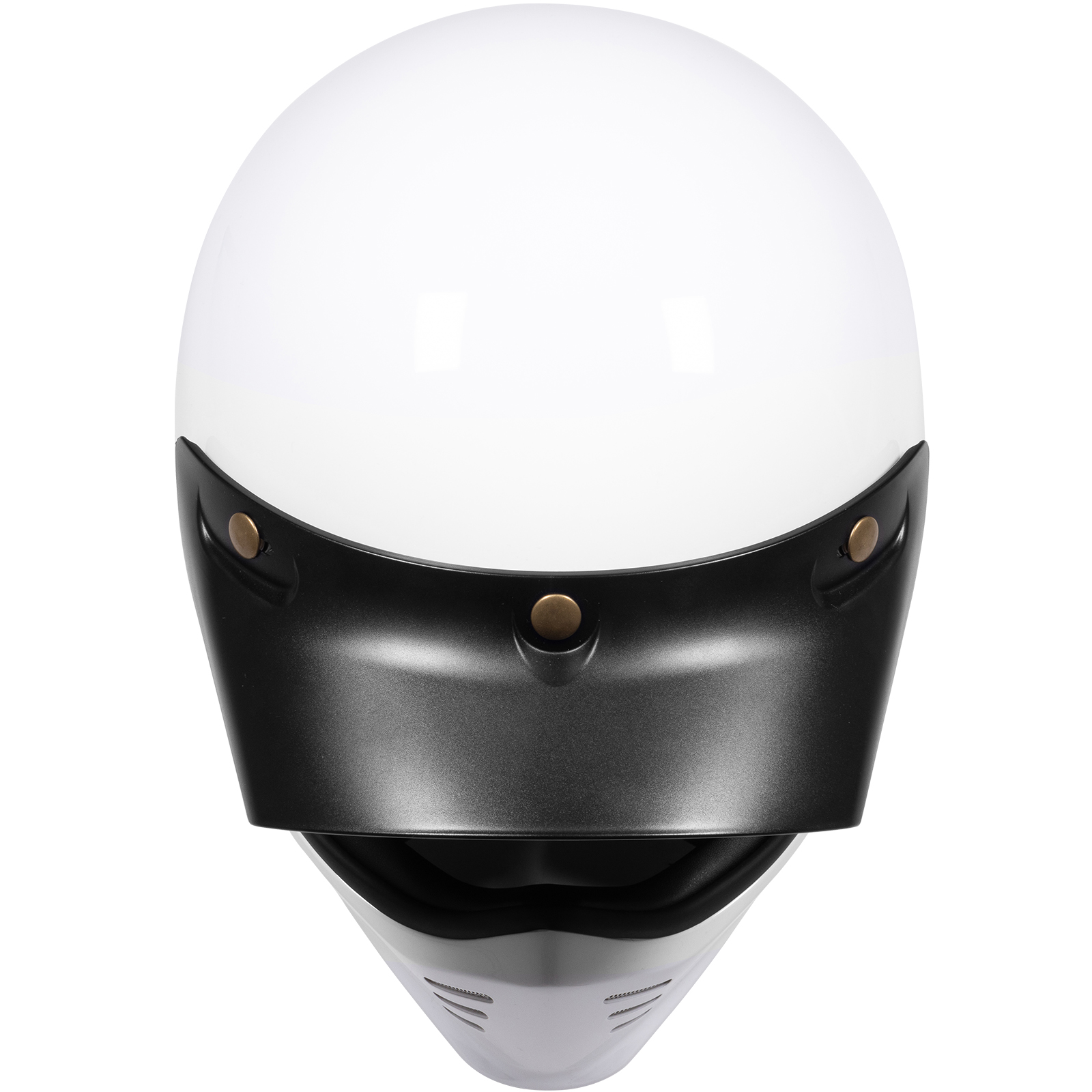 Royale II Retro Motorcycle Helmet by Black With Sun Visor ECE R22.06 Approved - Picture 52 of 72