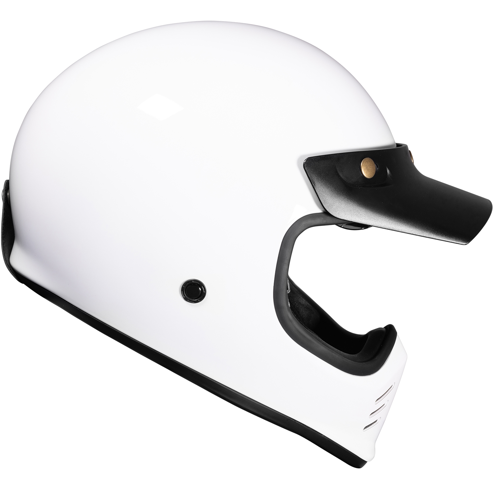 Royale II Retro Motorcycle Helmet by Black With Sun Visor ECE R22.06 Approved - Picture 57 of 72