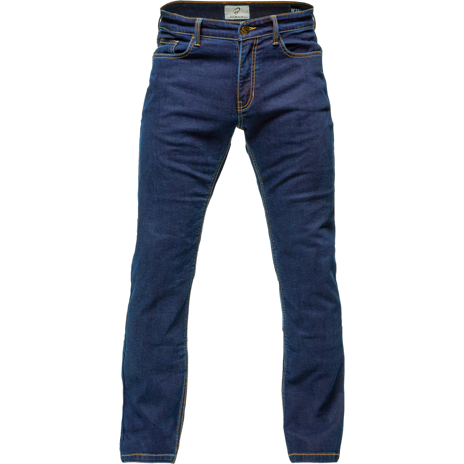 Black Roadster Straight Leg AAA CE Motorcycle Jeans For Bike Riding