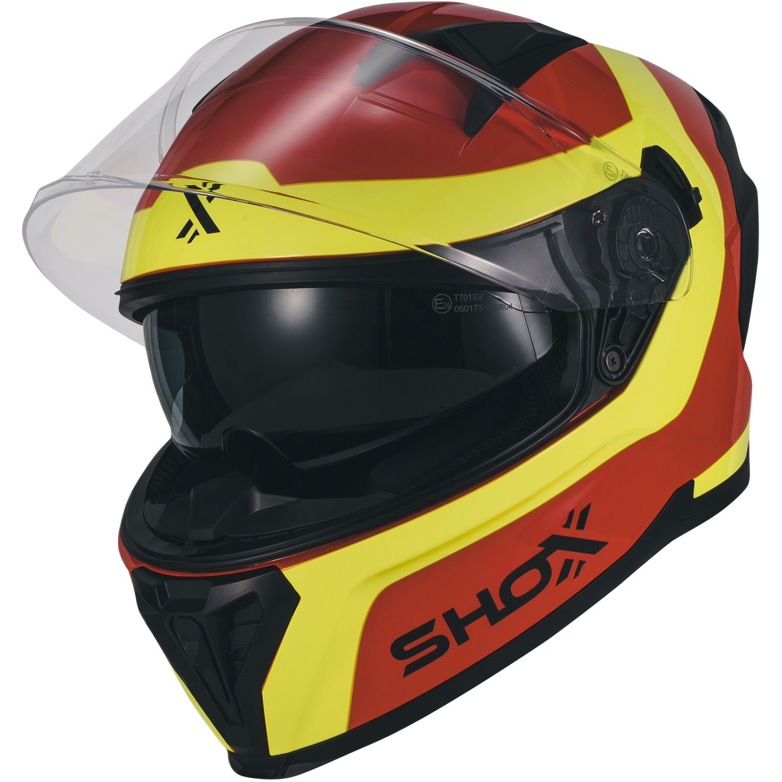 Shox Rapid Advance Integralhelm Motorradhelm mit innenliegender Sonnenblende ECE R22.06 - Bild 47 von 60