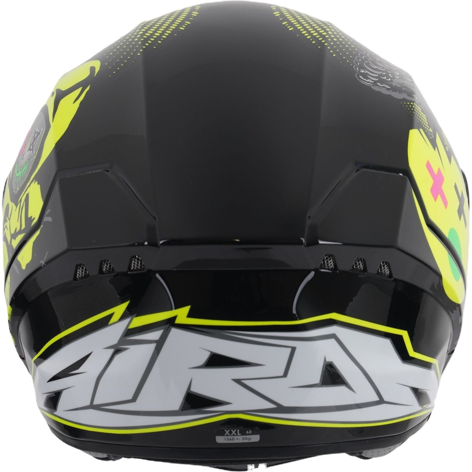 Airoh Connor Gamer Black Yellow Motorcycle Helmet Full Face Crash Lid GhostBikes - Picture 25 of 30