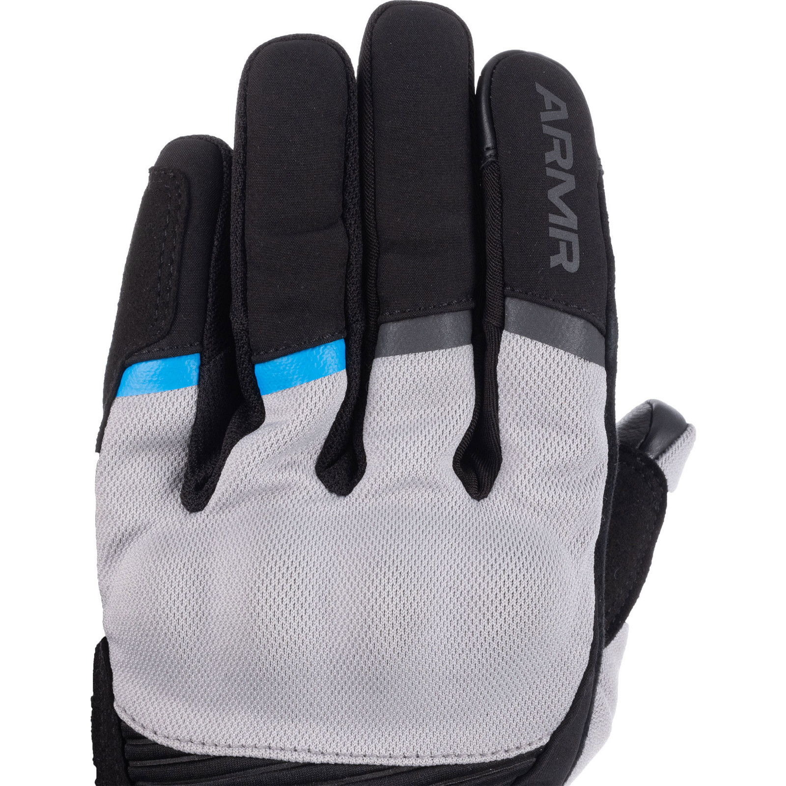 ARMR Eyoshi 3.0 WP Negro Gris Claro Azul Guantes de Moto Impermeable Touring - Imagen 17 de 19