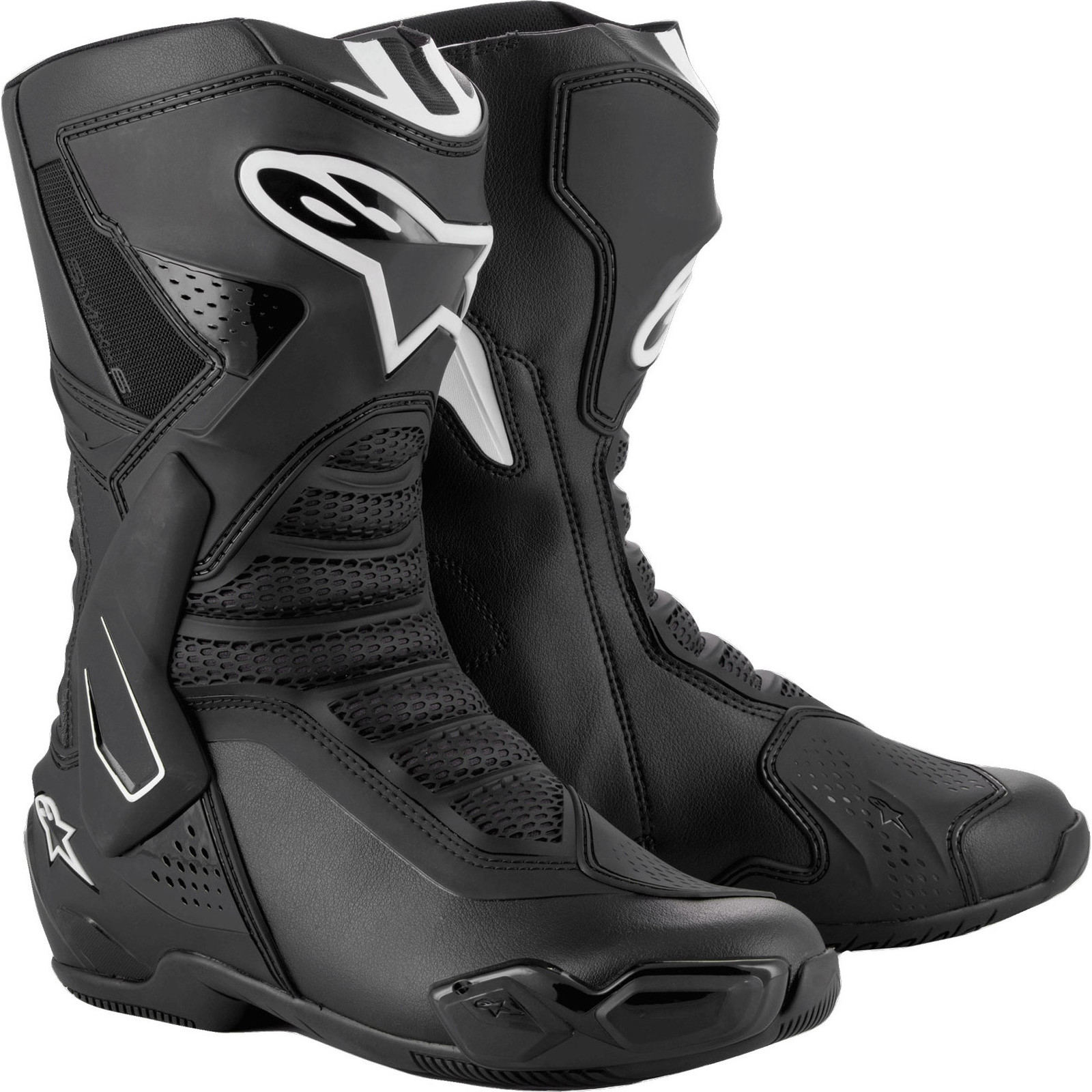 Alpinestars SMX-6 V3 Black White Motorcycle Boots Sports Bike Motorbike Footwear - Picture 25 of 36