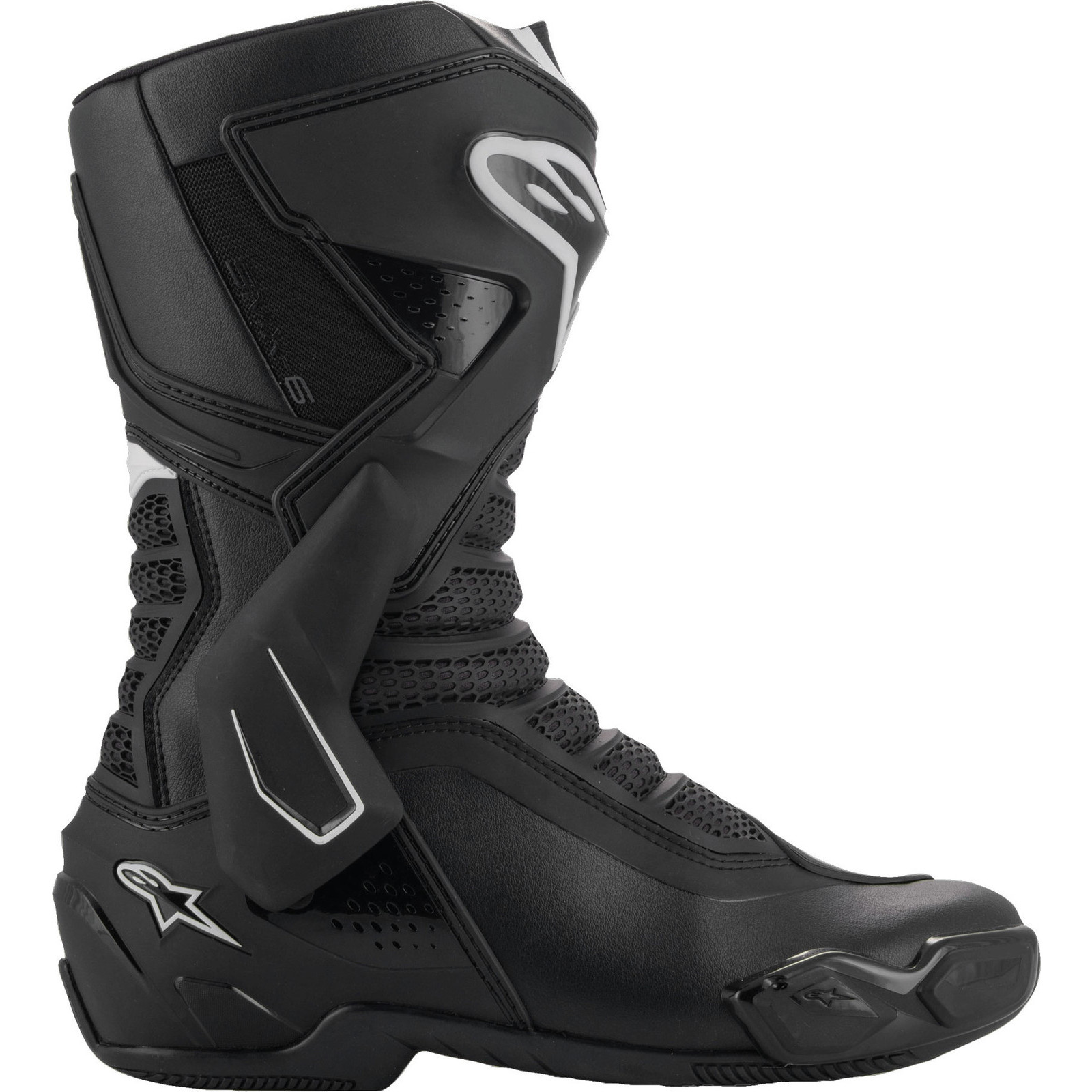 Alpinestars SMX-6 V3 Black White Motorcycle Boots Sports Bike Motorbike Footwear - Picture 26 of 36